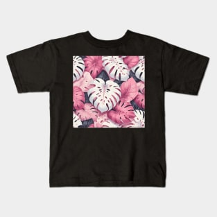 Tropical Leaves Pattern Kids T-Shirt